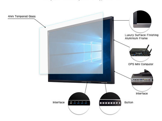 شاشة تعمل باللمس LCD بالأشعة تحت الحمراء في 8ms إعلان عرض لاعب الإشارات الرقمية