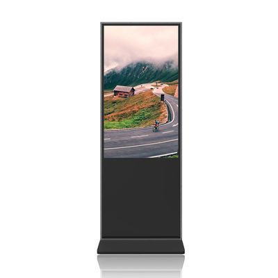 شاشة عرض إعلانات قائمة على الأرض تعمل باللمس لوحة شاشة 4K عالية الدقة كشك