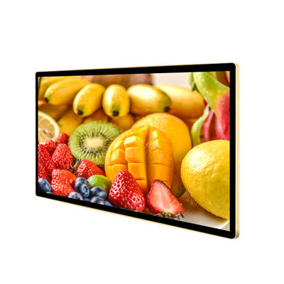 شاشة عرض إعلانات LCD مقاس 50 بوصة مثبتة على الحائط بمنفذ USB مقاس 1920 × 1080 بكسل