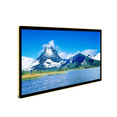شاشة عرض إعلانات LCD مقاس 50 بوصة مثبتة على الحائط بمنفذ USB مقاس 1920 × 1080 بكسل