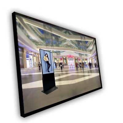 شاشة LCD للإعلان على الحائط تعمل باللمس لافتات رقمية مقاس 49 بوصة 4K