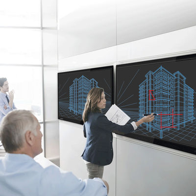 لوحة ذكية رقمية إلكترونية مثبتة على الحائط 2160P يمكن لمسها للتدريس