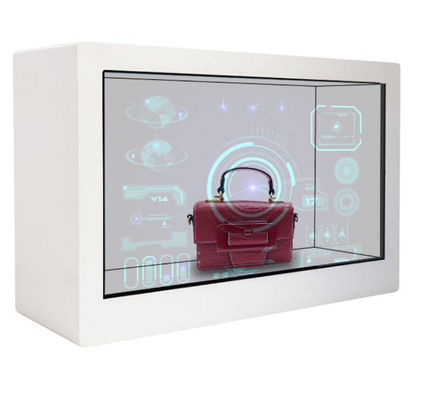 شاشة عرض رقمية شفافة LCD ذكية مقاس 55 بوصة 450cd / M2